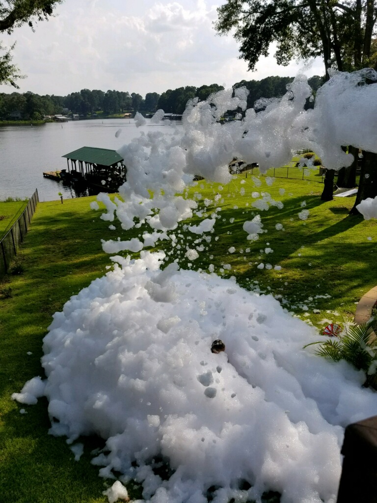 Foam party by the lake - Mike's Foam Parties foam party rentals Chillicothe, IL